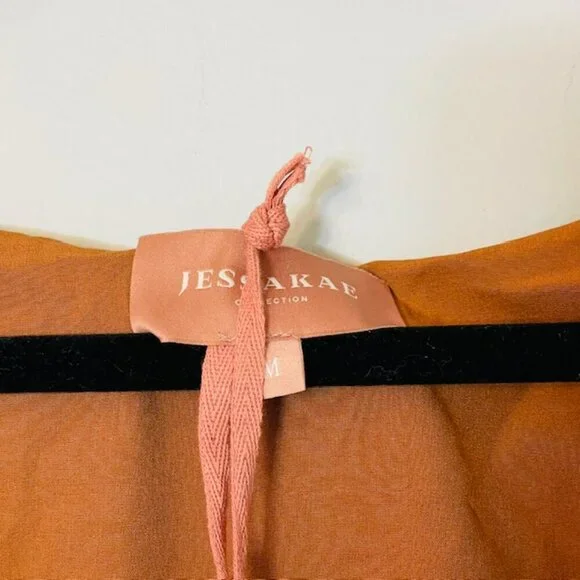 JessaKae Pixie Dress Puff Sleeve Ruffled Gown Bronze NWT Medium NEW - Picture 6 of 9